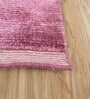 Blue Solid Bamboo Silk 6 ft X 9 ft Hand Woven Carpet