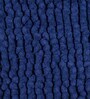 Blue Solid Chenille 24x16 Inches AntiSkid Bath Mats (Set of 2)