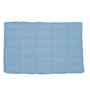 Blue Solid Cotton 16x24 Inches Anti Skid Bath Mat