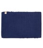 Blue Solid Cotton 24x16 Inches AntiSkid Bath Mat