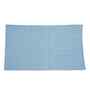 Blue Solid Cotton 28x47 Inches Anti Skid Bath Mat