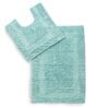 Blue Solid Cotton 31.5x20 Inches Max Absorbant Bath Mat