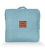 Blue Solid GSM 300 Pure Cotton King Size Bedcover With 2 Pillow Covers