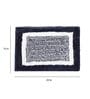 Blue Abstract Microfibre 24x16 Inches Super Soft Bath Mat