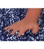 Blue Solid Microfiber 27 x 20 Inches AntiSkid Bath Mat