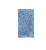 Blue Solid MicroFibre 14x10 Inches Antiskid Bath Mats