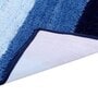 Blue Striped MicroFibre 15x10 Inches Antiskid Bath Mats