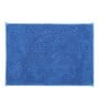 Blue Solid MicroFibre 15x10 Inches Antiskid Bath Mats