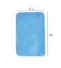 Blue Solid Microfibre 20x14 Inches AntiSkid Bath Mats (Set of 2)