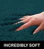 Blue Solid Microfibre 30x18 Inches AntiSkid Bath Mat