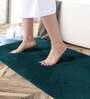 Blue Solid Microfibre 36x24 Inches AntiSkid Bath Mat