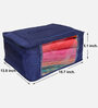 Blue Solid Parachute Foldable Underbed Organizer