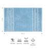 Blue Solid Polyester 32x20 Inches Max Absorbant 1 Bathmat