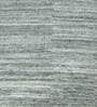Blue Solid Polyester 4 ft x 6 ft Hand Knotted Carpet