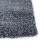 Blue Solid Polyester 4 ft x 6 ft Hand Knotted Carpet