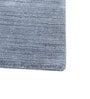 Blue Solid Polyester 5 ft X 8 ft Hand Woven Rectangle Carpet