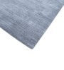Blue Solid Polyester 5 ft X 8 ft Hand Woven Rectangle Carpet