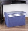 Blue checkerd Polyester  Foldable Cloth Organiser