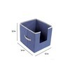 Blue Plain Solid Polypropylene  Foldable Cloth Organiser
