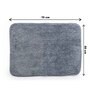 Blue Solid Polysterene 27.5x20 Inches Max Absorbant Bath Mat