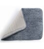 Blue Solid Polysterene 27.5x20 Inches Max Absorbant Bath Mat