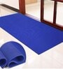 Blue Solid PVC 2 ft x 10 ft Antiskid Bath Tub Cum Floor Runner