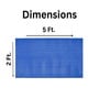 Blue Solid PVC 2 ft x 5 ft Antiskid Bath Tub Cum Floor Runner