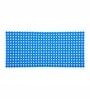 Blue Solid PVC 32x14 Inches Antiskid Shower Bath Mat