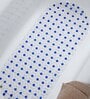 Blue Solid PVC 35x16 Inches Antiskid Shower Bath Mat
