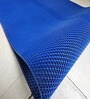 Blue Solid PVC 48x24 Inches Antiskid Bath Mat