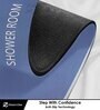 Blue Shower Room Rubber 24x16 Inches AntiSkid Bath Mats (Pack of 2)