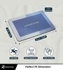Blue Shower Room Rubber 24x16 Inches AntiSkid Bath Mats (Pack of 2)
