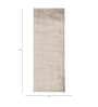 Blue Solid Viscose 2 ft X 4'6 ft Hand Woven Runner