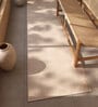 Blue Solid Viscose 2 ft X 4'6 ft Hand Woven Runner