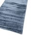 Blue Solid Viscose 3'6 ft X 17 ft Hand Woven Runner