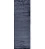 Blue Solid Viscose 4 ft X 10 ft Hand Woven Runner