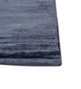 Blue Solid Viscose 4 ft X 10 ft Hand Woven Runner
