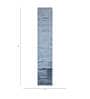 Blue Solid Viscose 4 ft X 12 ft Hand Woven Runner