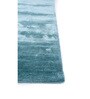 Blue Solid Viscose 4 ft X 6 ft Hand Tufted Carpet