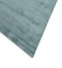 Blue Solid Viscose 5 ft X 8 ft Hand Woven Carpet