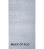 Blue Solid Viscose 5 ft X 8 ft Hand Woven Carpet