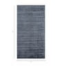 Blue Solid Viscose 5 ft X 8 ft Hand Woven Carpet