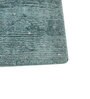 Blue Solid Viscose 5 ft X 8 ft Hand Woven Carpet