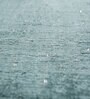 Blue Solid Viscose 5 ft X 8 ft Hand Woven Carpet
