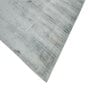 Blue Solid Viscose 6 ft X 9 ft Hand Woven Carpet