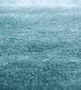 Blue Solid Viscose 8 ft x 10 ft Hand Tufted Carpet