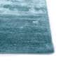 Blue Solid Viscose 8 ft x 10 ft Hand Tufted Carpet