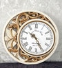 Blue Solid Wood Neel Chandra Wall Clock