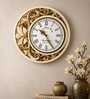 Blue Solid Wood Neel Chandra Wall Clock