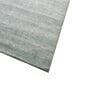 Blue Solid Wool and Viscose 5 ft X 14 ft Hand Woven Runner